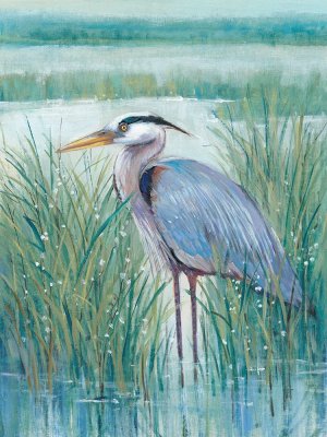 Wetland Heron II by Tim O'Toole Oil Painting