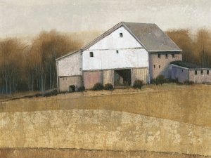 White Barn View I by Tim O'Toole Oil Painting