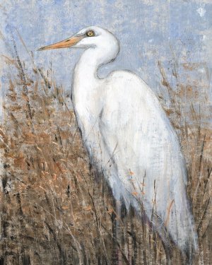 White Heron II by Tim O'Toole Oil Painting