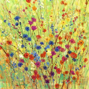 Wildflower Patch I by Tim O'Toole Oil Painting