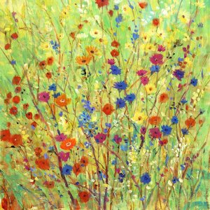 Wildflower Patch II by Tim O'Toole Oil Painting