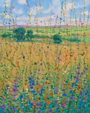 Wildflower Path I Oil painting by Tim O'Toole