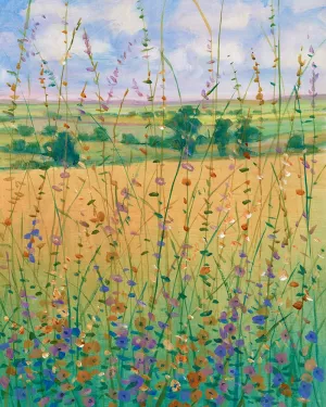 Wildflower Path II Oil painting by Tim O'Toole