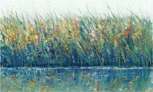 Wildflower Reflection I by Tim O'Toole Oil Painting