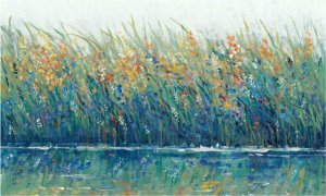 Wildflower Reflection II by Tim O'Toole Oil Painting