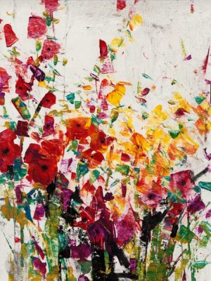Wildflowers Blooming I Oil painting by Tim O'Toole