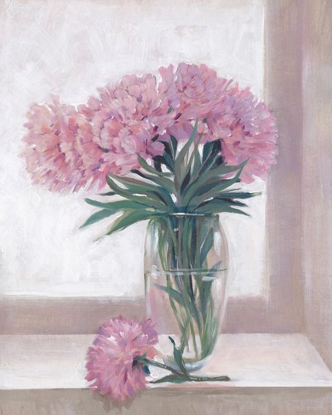 Windowsill Floral I by Tim O'Toole - Hand-Painted Oil Painting Reproduction