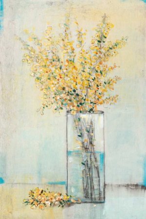 Yellow Spray in Vase I by Tim O'Toole Oil Painting