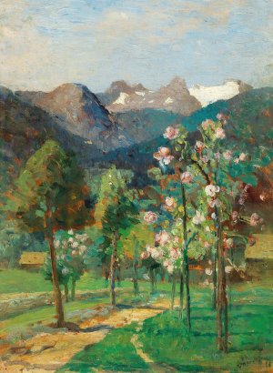 Altaussee by Tina Blau Oil Painting