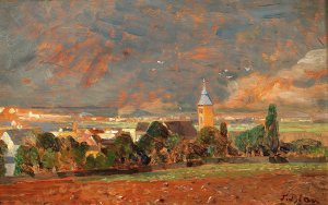 Heiligenstadt, Study Oil painting by Tina Blau