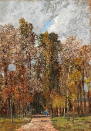 Kleiner Prater by Tina Blau Oil Painting