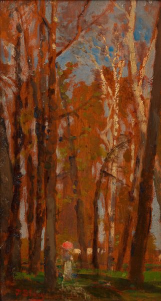 Praterbaume  by Tina Blau - Hand-Painted Oil Painting Reproduction