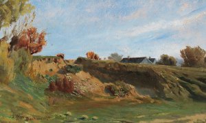 Summer Landscape in Dachau by Tina Blau Oil Painting