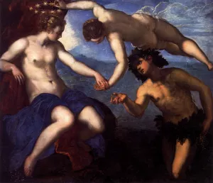 Bacchus, Venus and Ariadne by Tintoretto Oil Painting