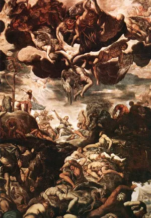 Brazen Serpent Oil painting by Tintoretto