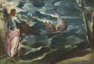 Christ at the Sea of Galilee by Tintoretto Oil Painting
