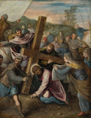 Christ On The Way To Calvary by Tintoretto Oil Painting
