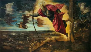 Creation of the Animals by Tintoretto - Oil Painting Reproduction
