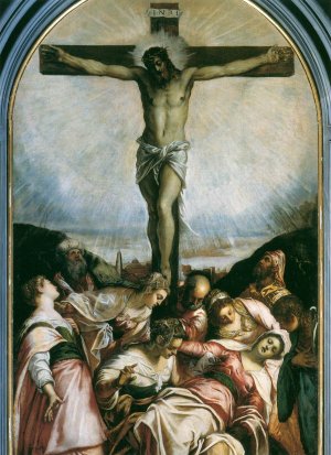 Crucifixion Oil painting by Tintoretto