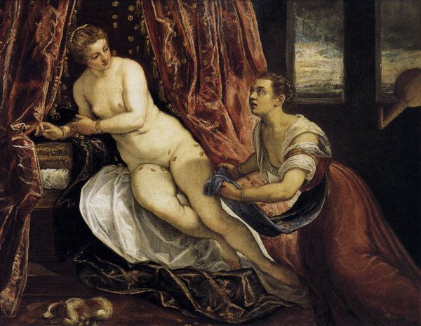 Danae 5 by Tintoretto - Hand-Painted Oil Painting Reproduction