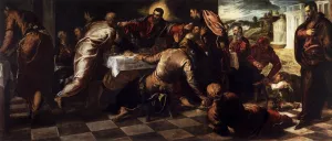 Last Supper painting by Tintoretto