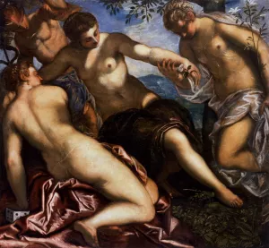 Mercury and the Graces by Tintoretto Oil Painting