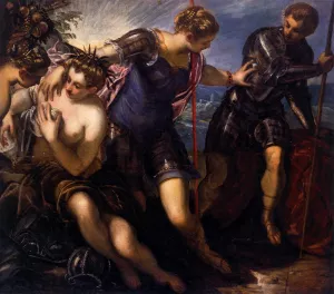 Minerva Sending Away Mars from Peace and Prosperity by Tintoretto Oil Painting