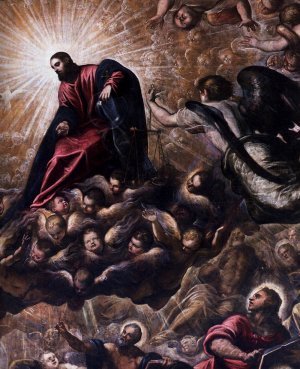 Paradise Detail Oil painting by Tintoretto