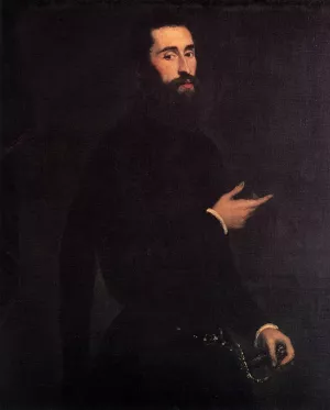 Portrait of a Genoese Nobleman by Tintoretto Oil Painting