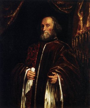 Portrait of a Senator Oil painting by Tintoretto