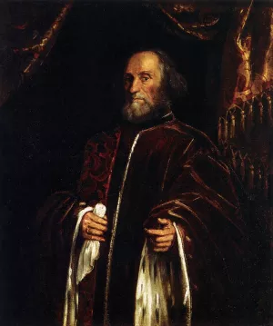 Portrait of a Senator by Tintoretto Oil Painting