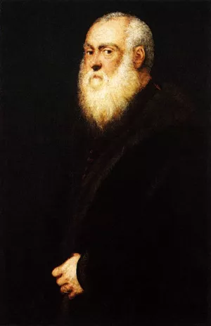 Portrait of a White-Bearded Man by Tintoretto Oil Painting