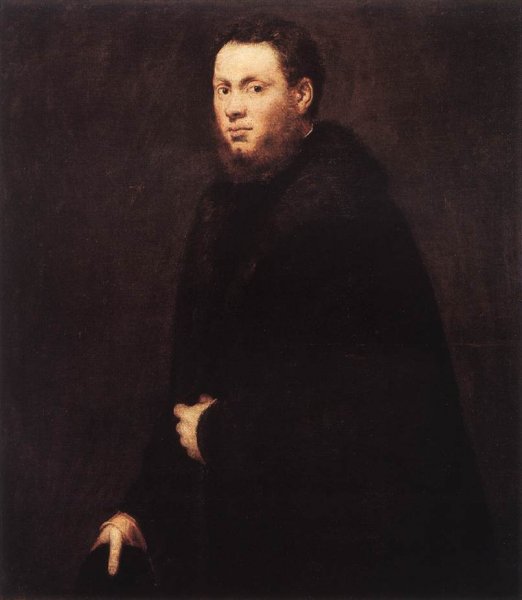 Portrait of a Young Gentleman by Tintoretto - Hand-Painted Oil Painting Reproduction