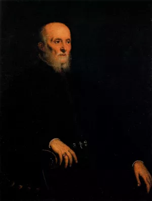 Portrait of Alvise Cornaro by Tintoretto Oil Painting