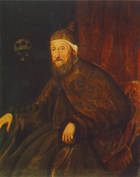 Portrait of Doge Pietro Loredano by Tintoretto - Hand-Painted Oil Painting Reproduction