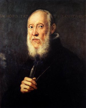 Portrait of Jacopo Sansovino Oil painting by Tintoretto