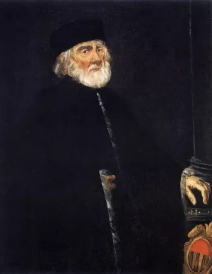 Portrait of Procurator Nicolo Priuli by Tintoretto Oil Painting