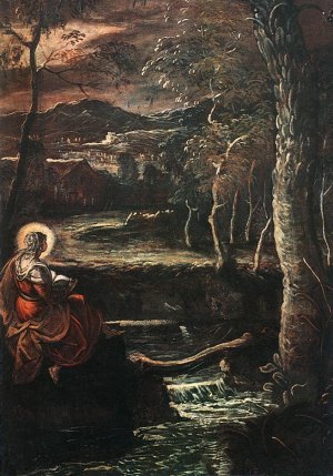 St Mary of Egypt Oil painting by Tintoretto
