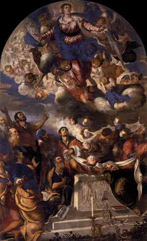 The Assumption by Tintoretto Oil Painting