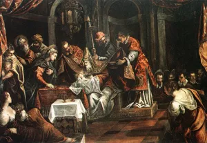 The Circumcision by Tintoretto Oil Painting