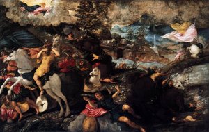 The Conversion of Saul by Tintoretto Oil Painting