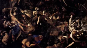 The Last Judgment Detail Oil painting by Tintoretto