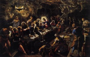 The Last Supper Oil painting by Tintoretto