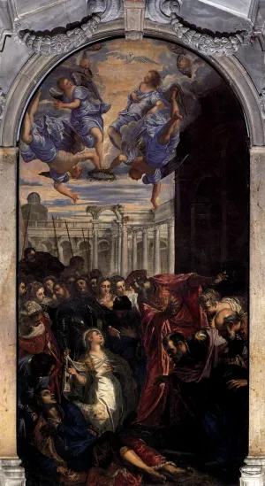 The Miracle of St Agnes by Tintoretto Oil Painting