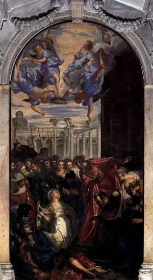 The Miracle of St Agnes Oil painting by Tintoretto