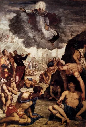 The Miracle of St Augustine by Tintoretto Oil Painting