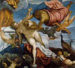 The Origin of the Milky Way Oil painting by Tintoretto