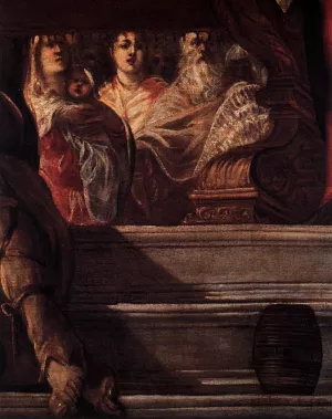 The Presentation of Christ in the Temple Detail by Tintoretto Oil Painting