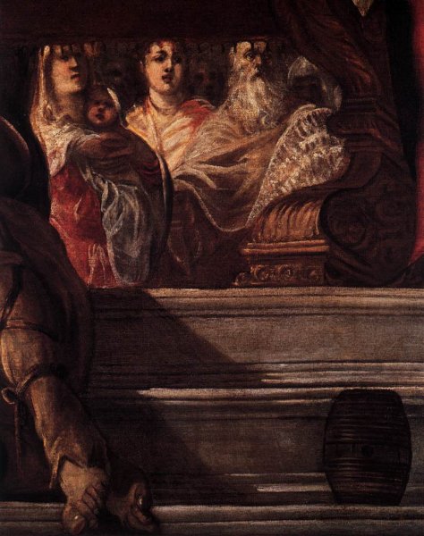 The Presentation of Christ in the Temple Detail by Tintoretto - Hand-Painted Oil Painting Reproduction