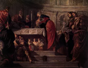 The Presentation of Christ in the Temple by Tintoretto Oil Painting